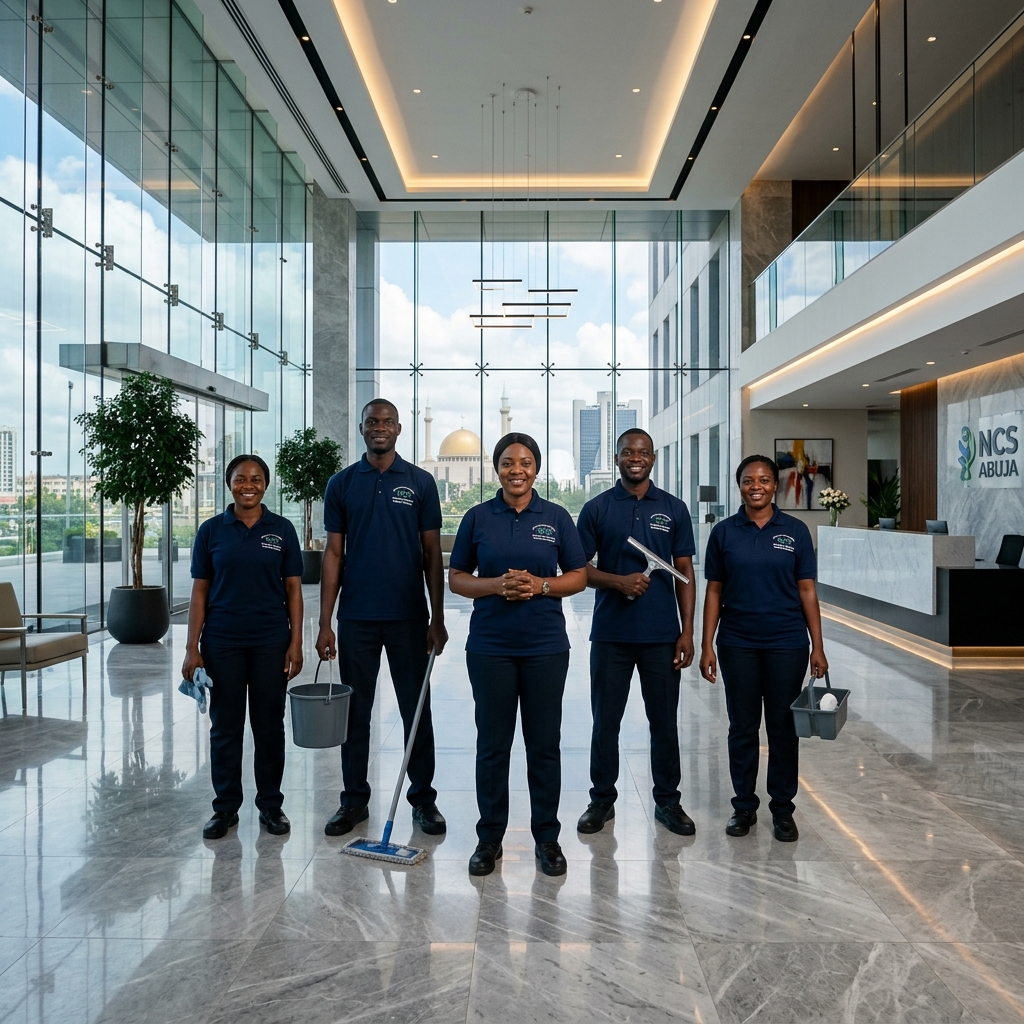 Kalz professional cleaning team in Abuja
